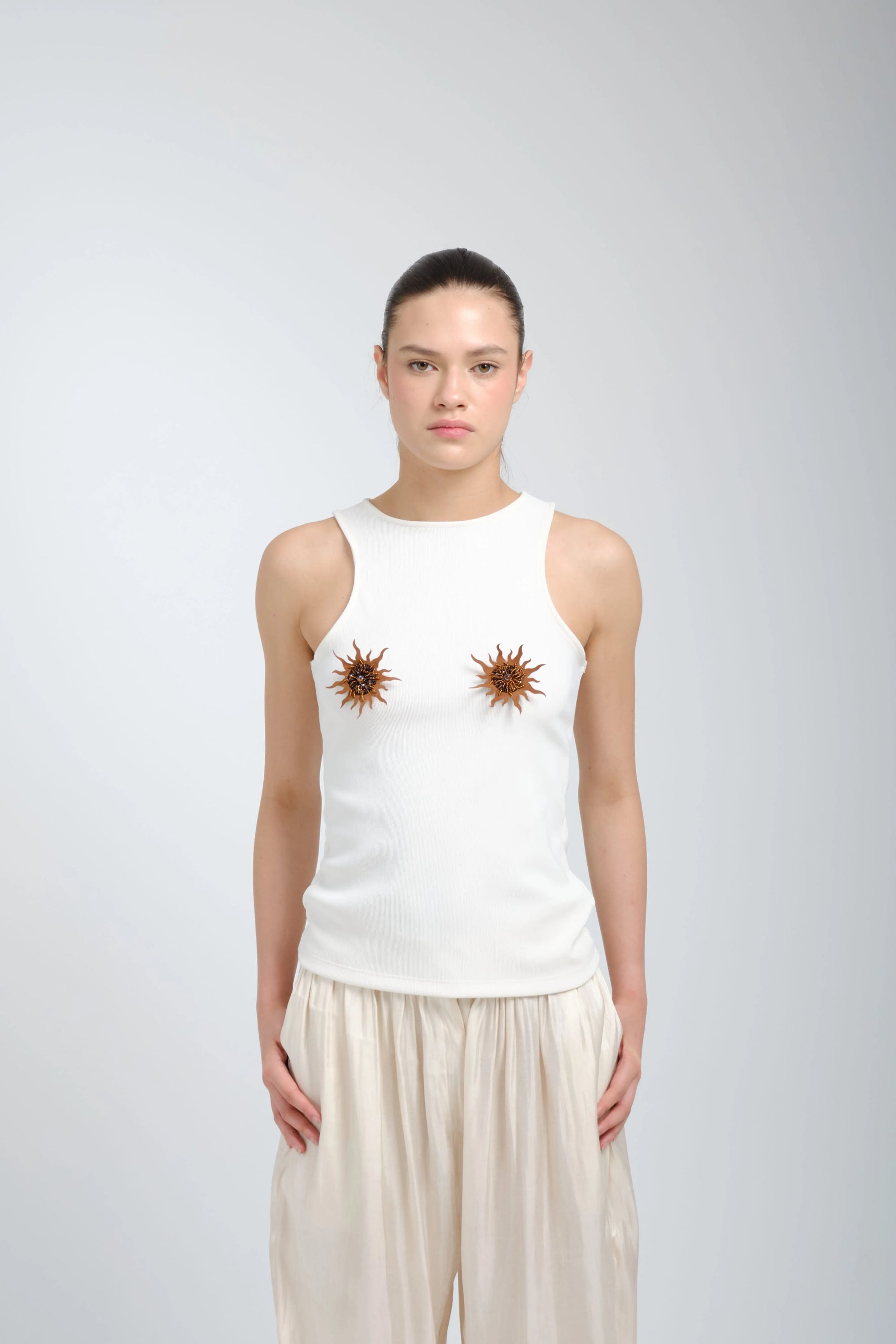 Boia Gilded Sun Rib Tank