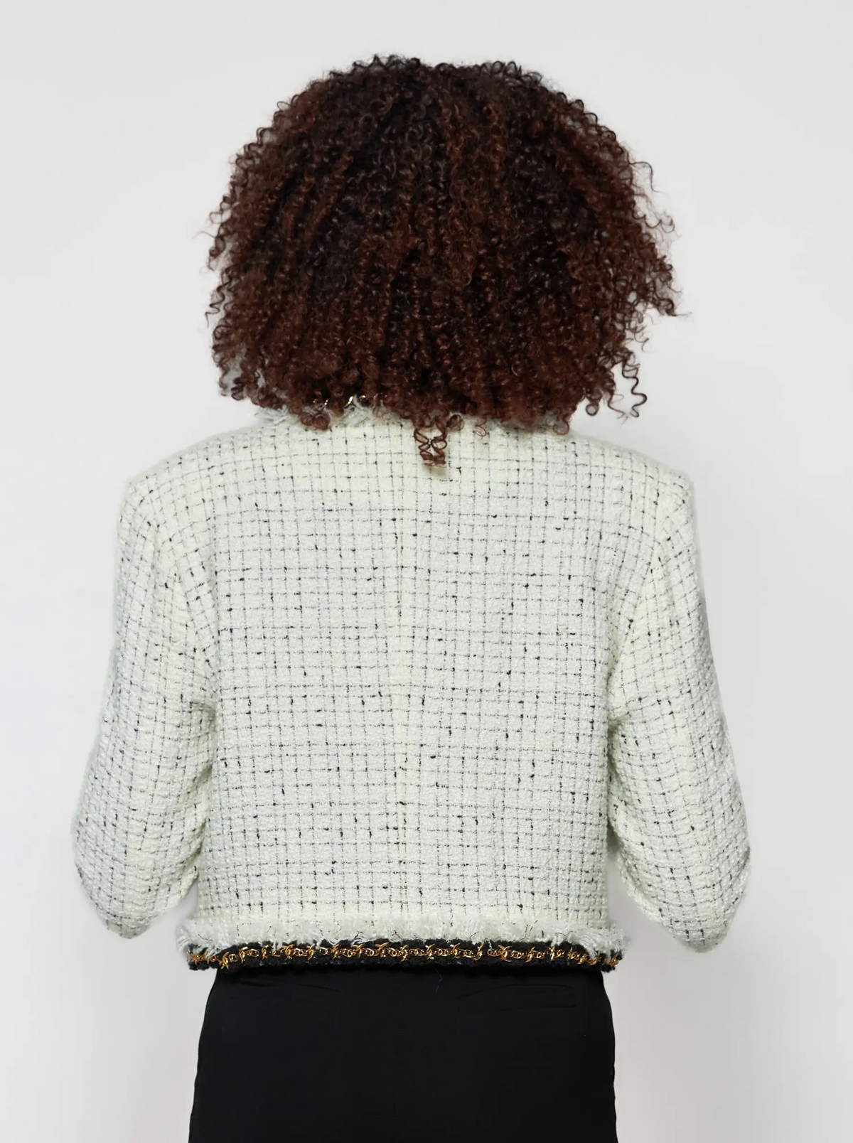 Aret Tweed Bouclé Crop Jacket