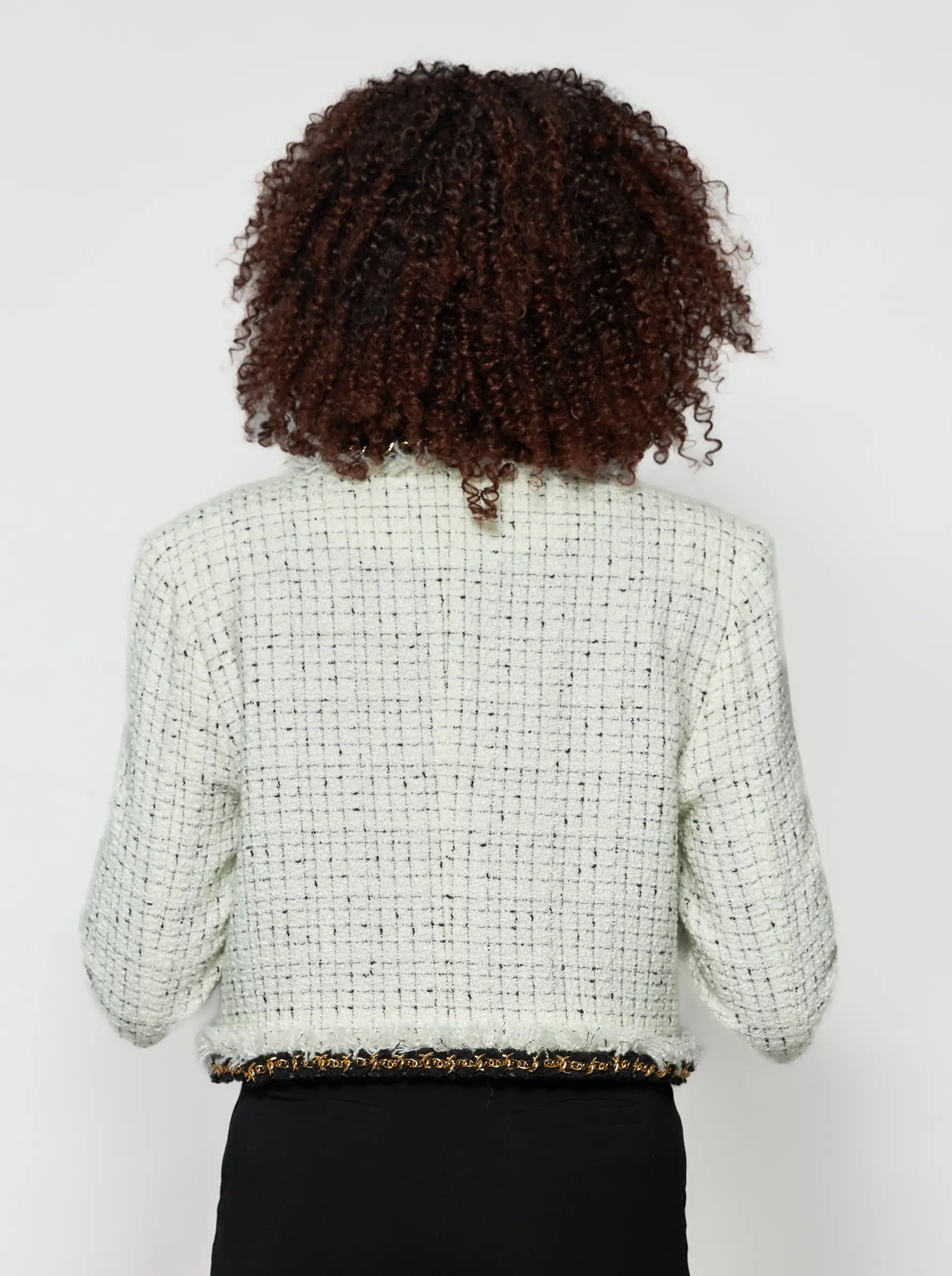 Aret Tweed Bouclé Crop Jacket