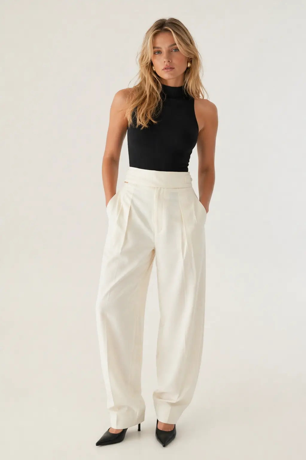 Wide Cut Trousers