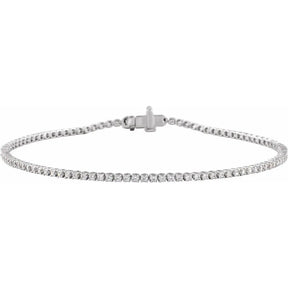 14K Gold 1 CTW Lab-Grown Diamond Tennis Bracelet