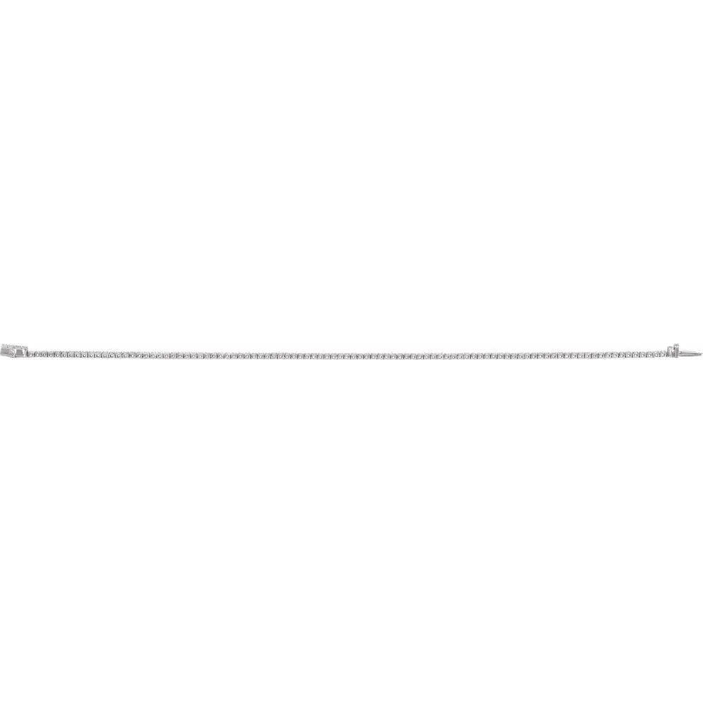14K Gold 1 CTW Lab-Grown Diamond Tennis Bracelet