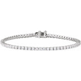14K Gold 3 CTW Lab-Grown Diamond Tennis Bracelet