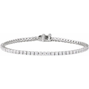 14K Gold 3 CTW Lab-Grown Diamond Tennis Bracelet