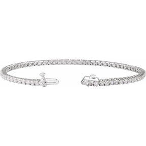 14K Gold 3 CTW Lab-Grown Diamond Tennis Bracelet