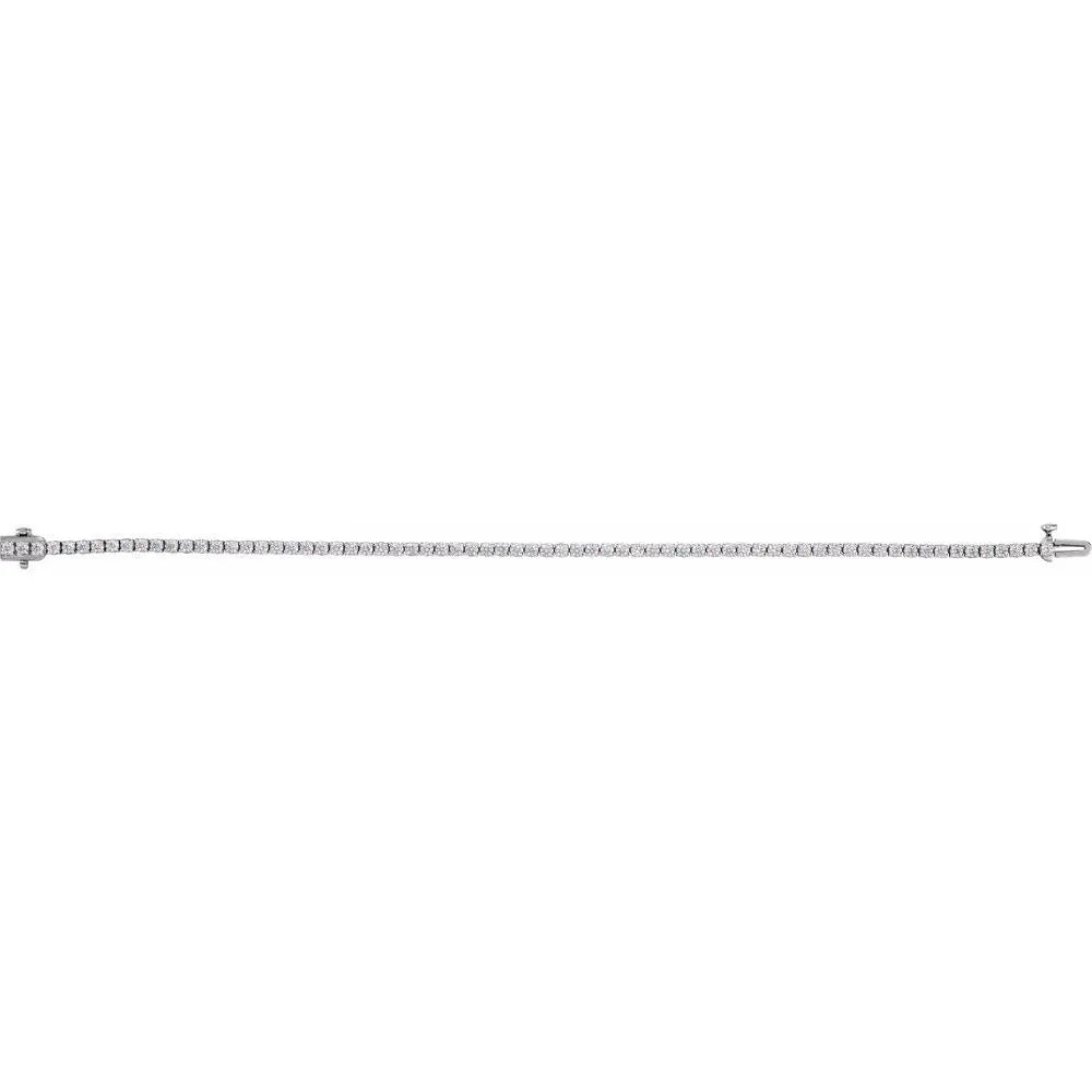 14K Gold 3 CTW Lab-Grown Diamond Tennis Bracelet