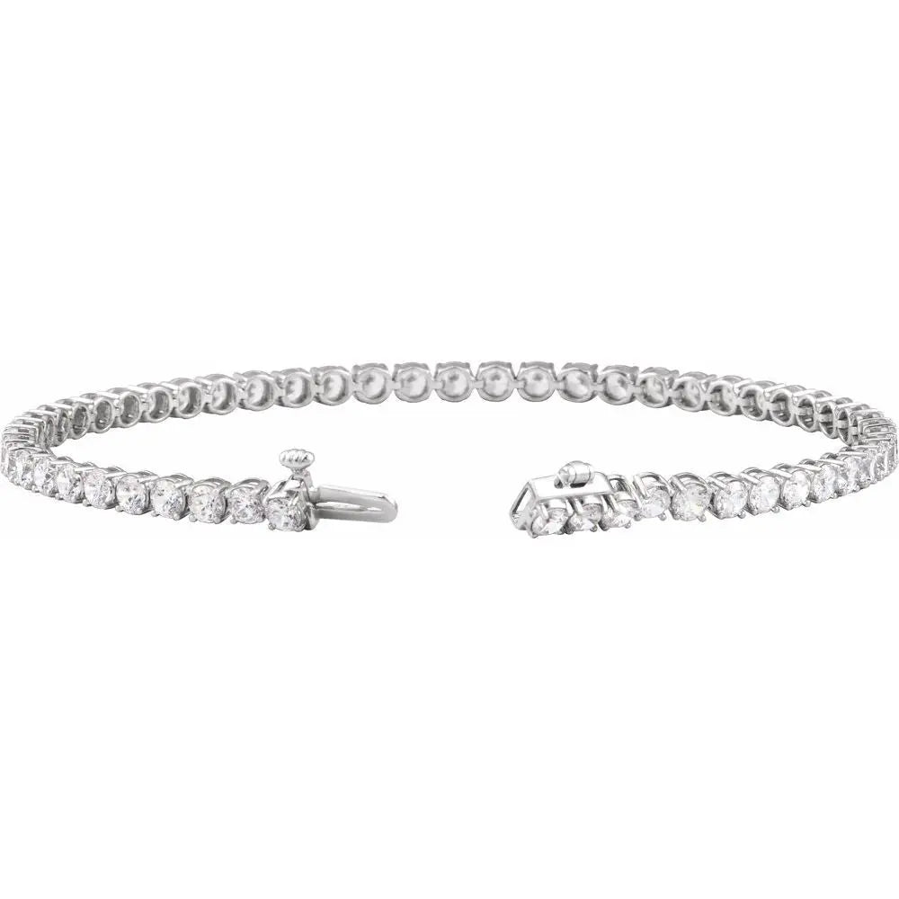 14K Gold 5 CTW Lab-Grown Diamond Tennis Bracelet