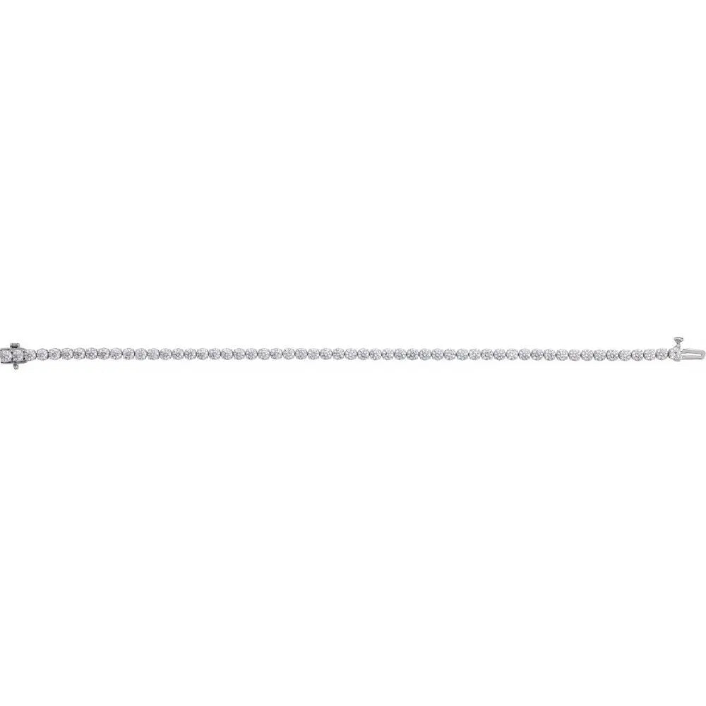 14K Gold 5 CTW Lab-Grown Diamond Tennis Bracelet