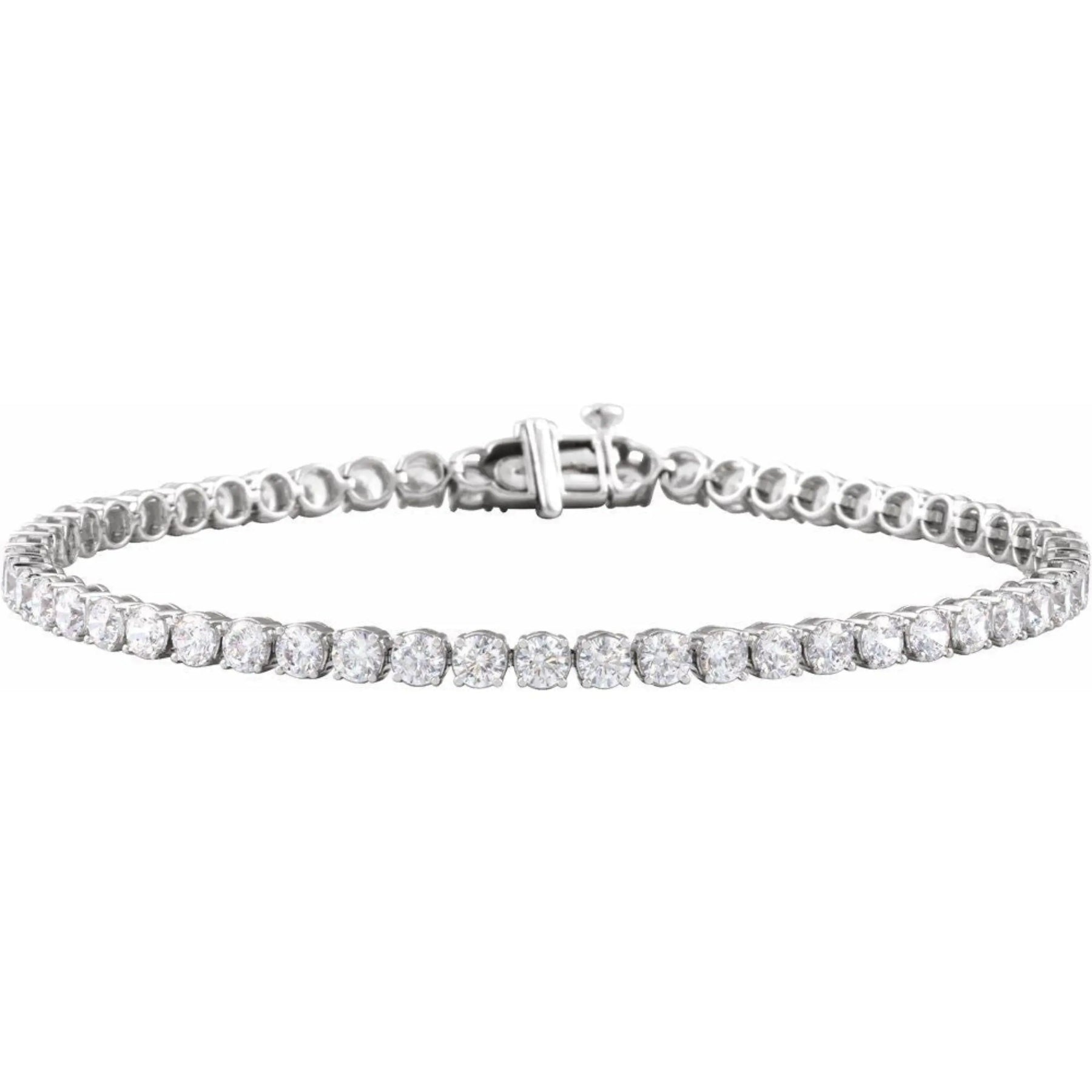 14K Gold 5 CTW Lab-Grown Diamond Tennis Bracelet