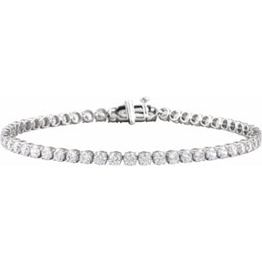 14K Gold 5 CTW Lab-Grown Diamond Tennis Bracelet