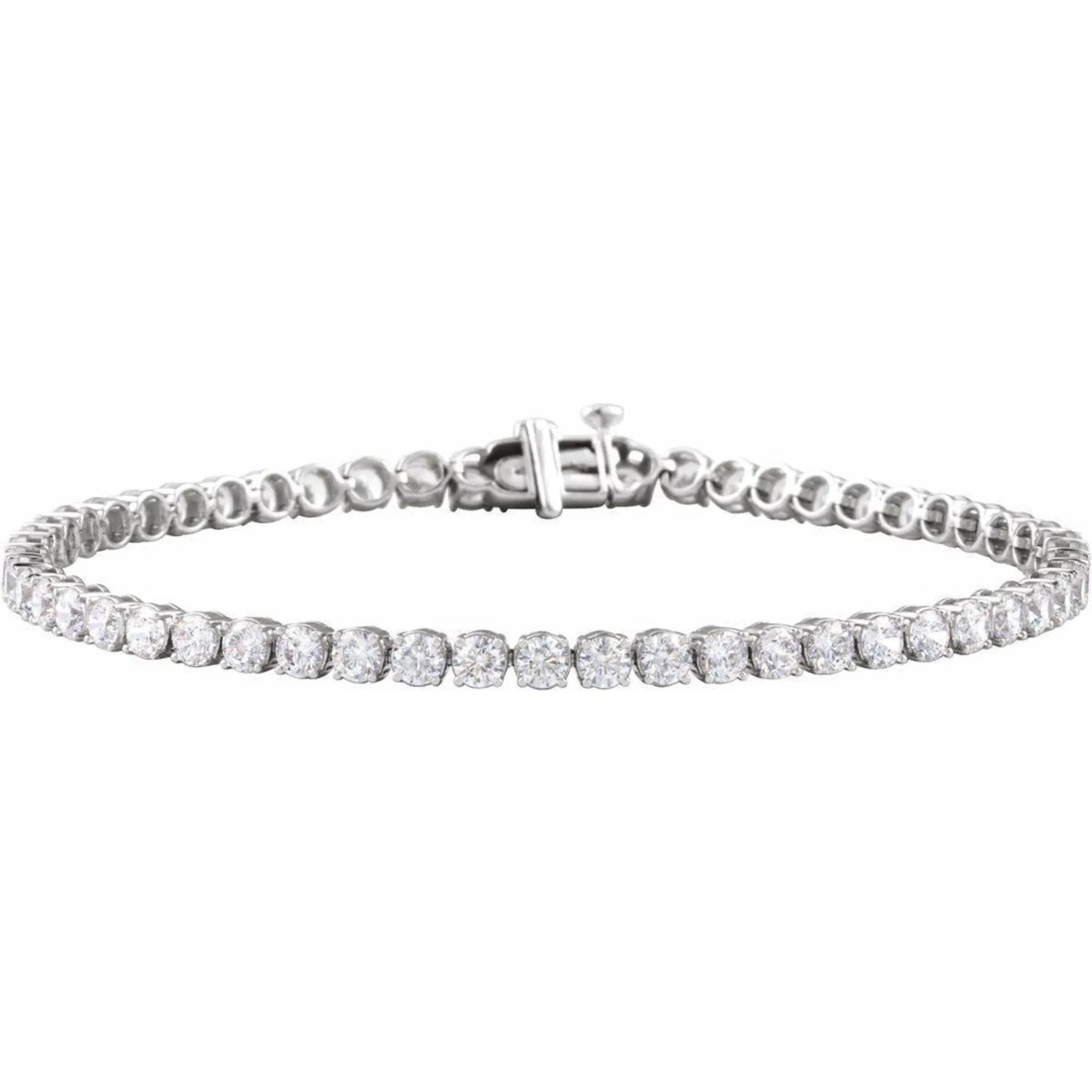 14K Gold 5 CTW Lab-Grown Diamond Tennis Bracelet