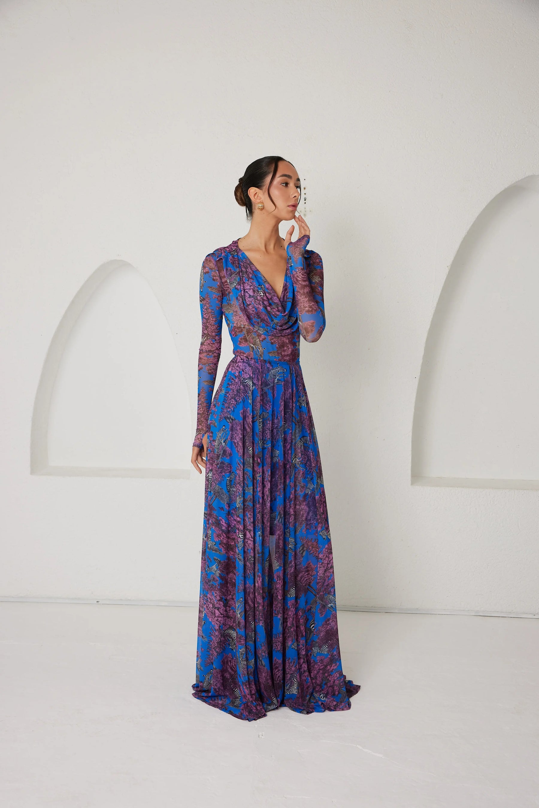 Two-Piece Skirt Set – Afterlight Safari- Indigo