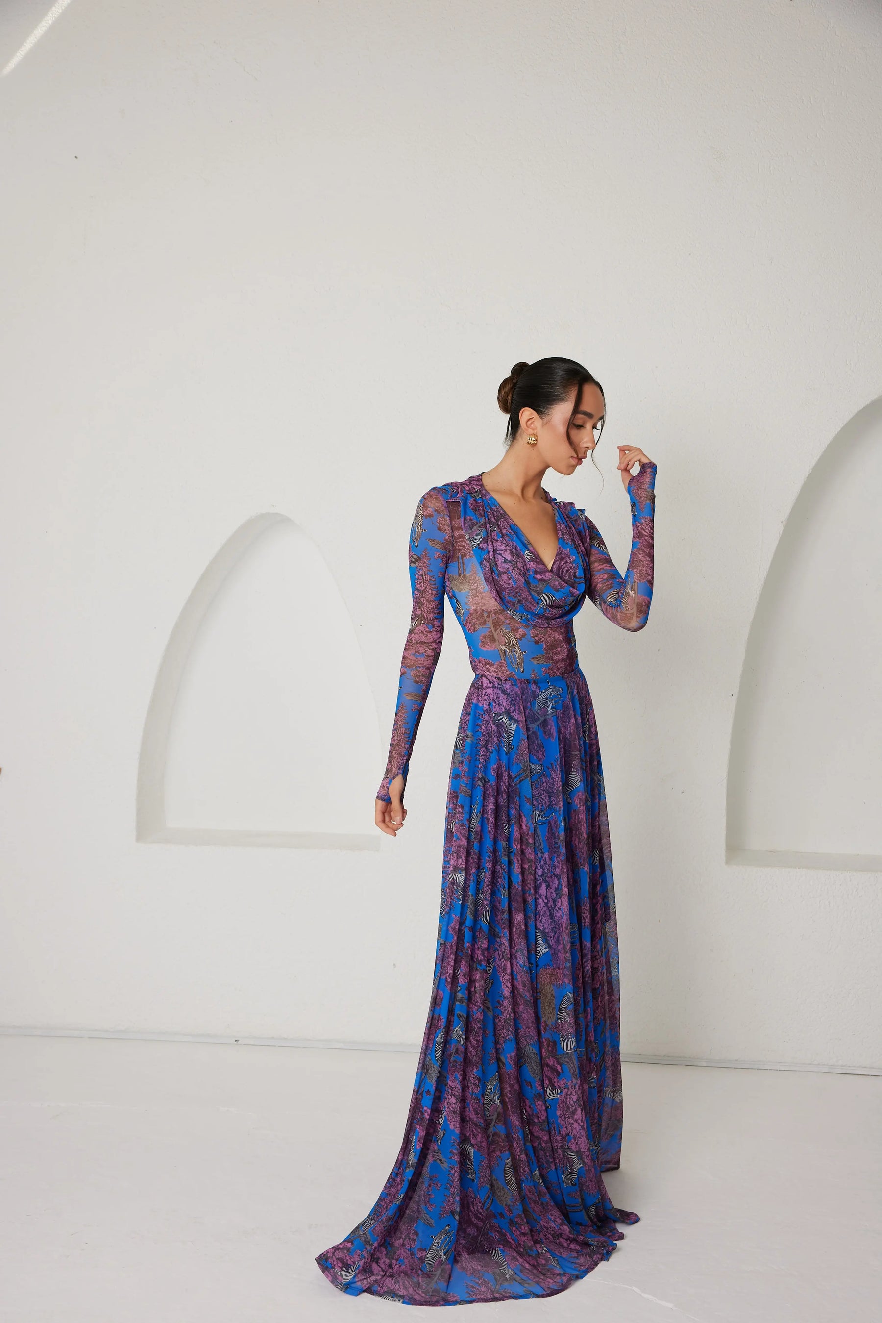 Two-Piece Skirt Set – Afterlight Safari- Indigo