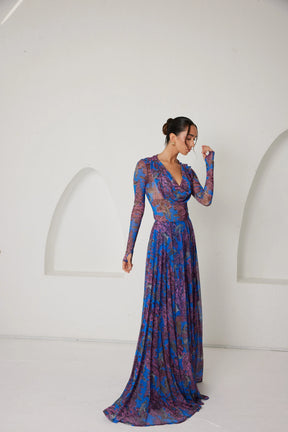 Two-Piece Skirt Set – Afterlight Safari- Indigo