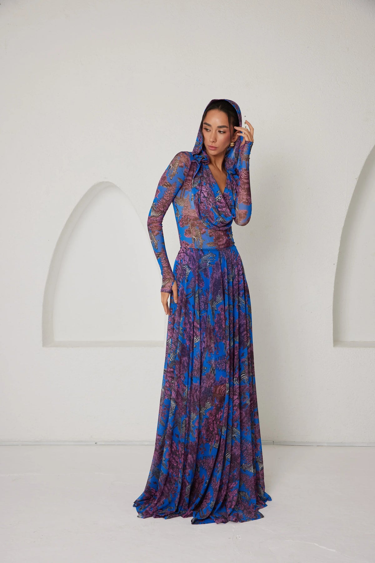 Two-Piece Skirt Set – Afterlight Safari- Indigo