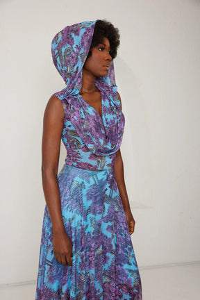 Two-Piece Palazzo Set – Afterlight Safari- Aqua