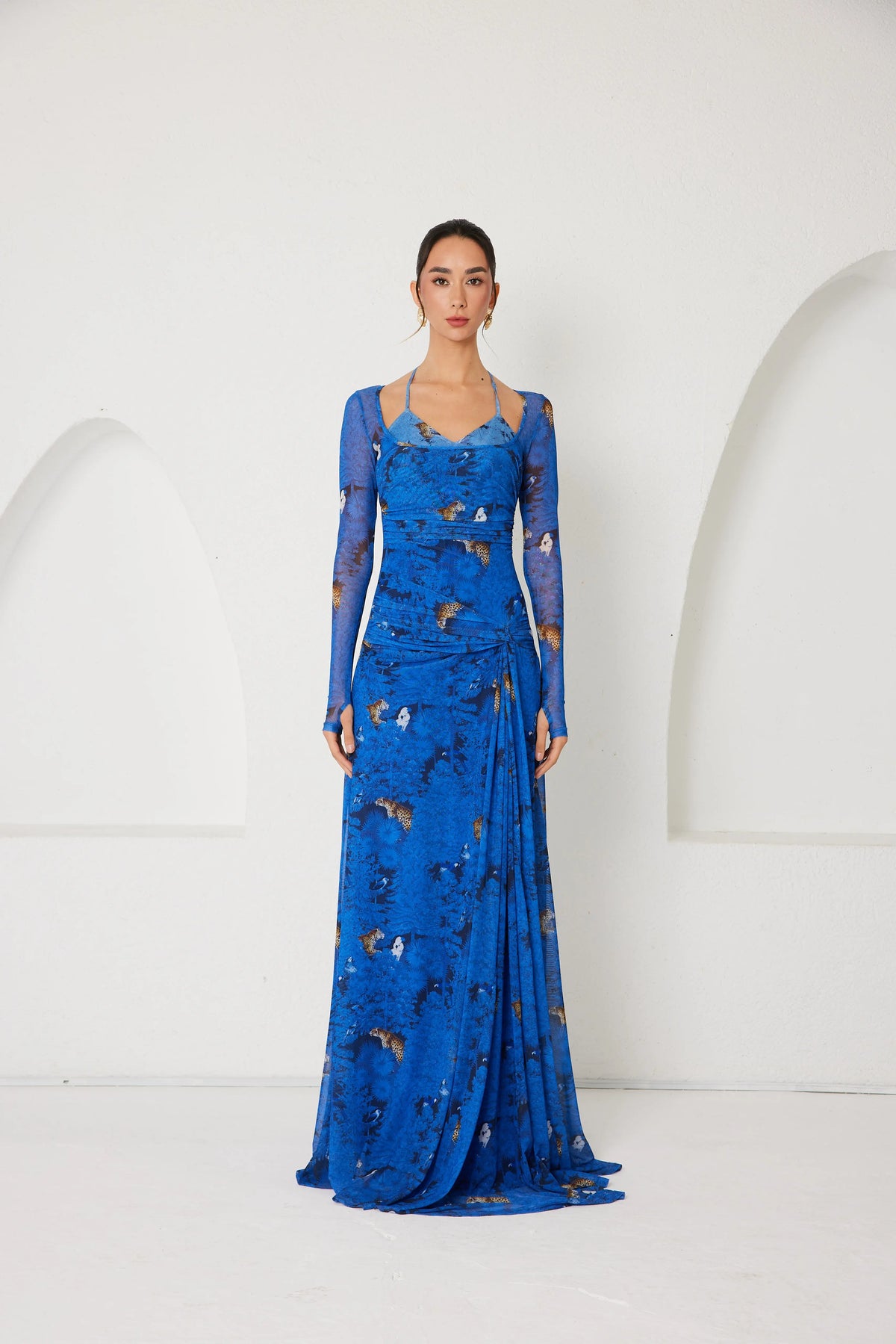 Maxi Dress – Dream Eden Mirage- Indigo