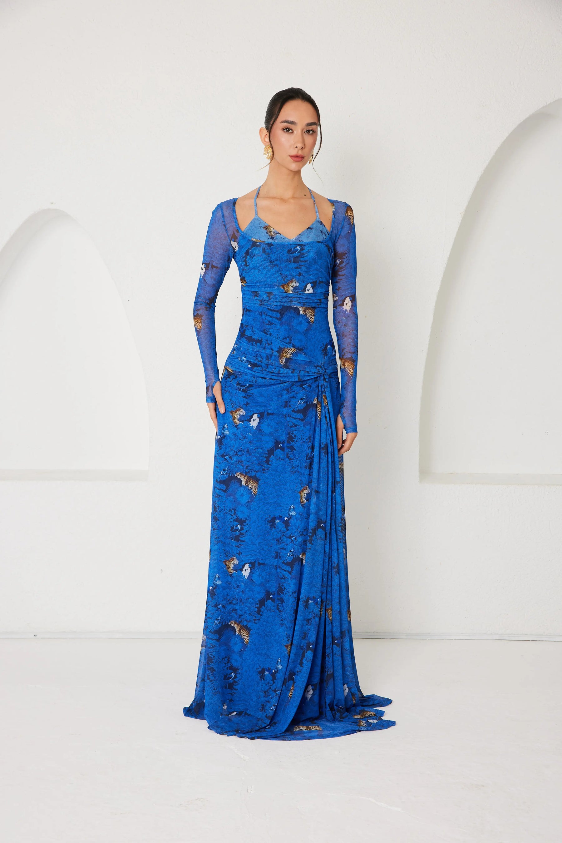 Maxi Dress – Dream Eden Mirage- Indigo