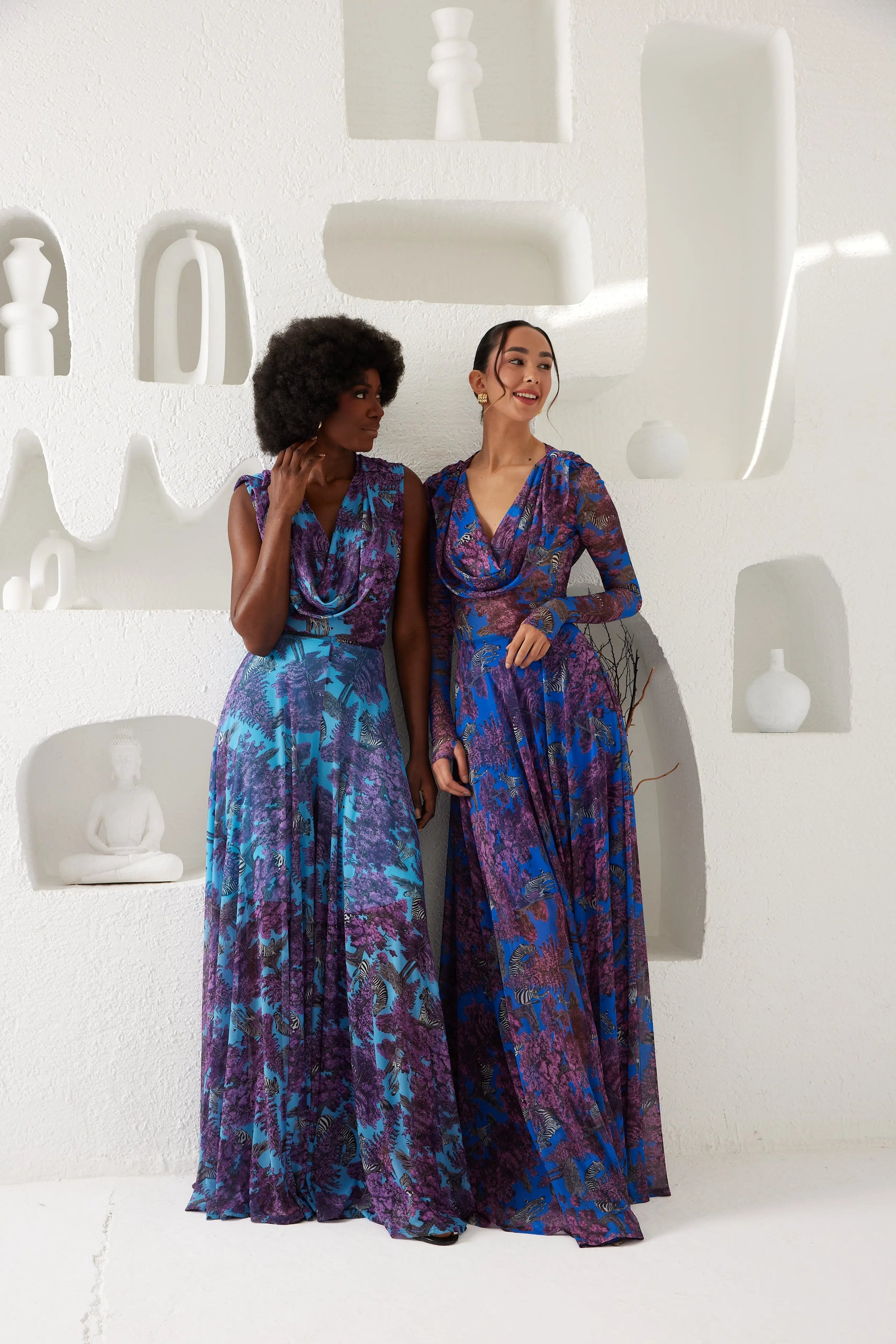 Two-Piece Skirt Set – Afterlight Safari- Indigo