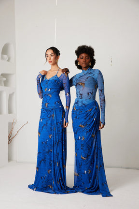 Two-Piece Skirt Set – Dream Eden Mirage- Indigo