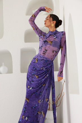 Two-Piece Skirt Set – Dream Eden Mirage- Purple