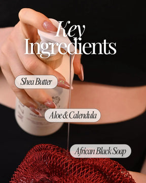 Body Wash - African Black Soap | Organic Shea Butter | Unscented