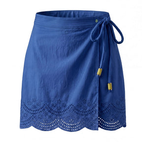 Short Wrap Skirt Cobalt