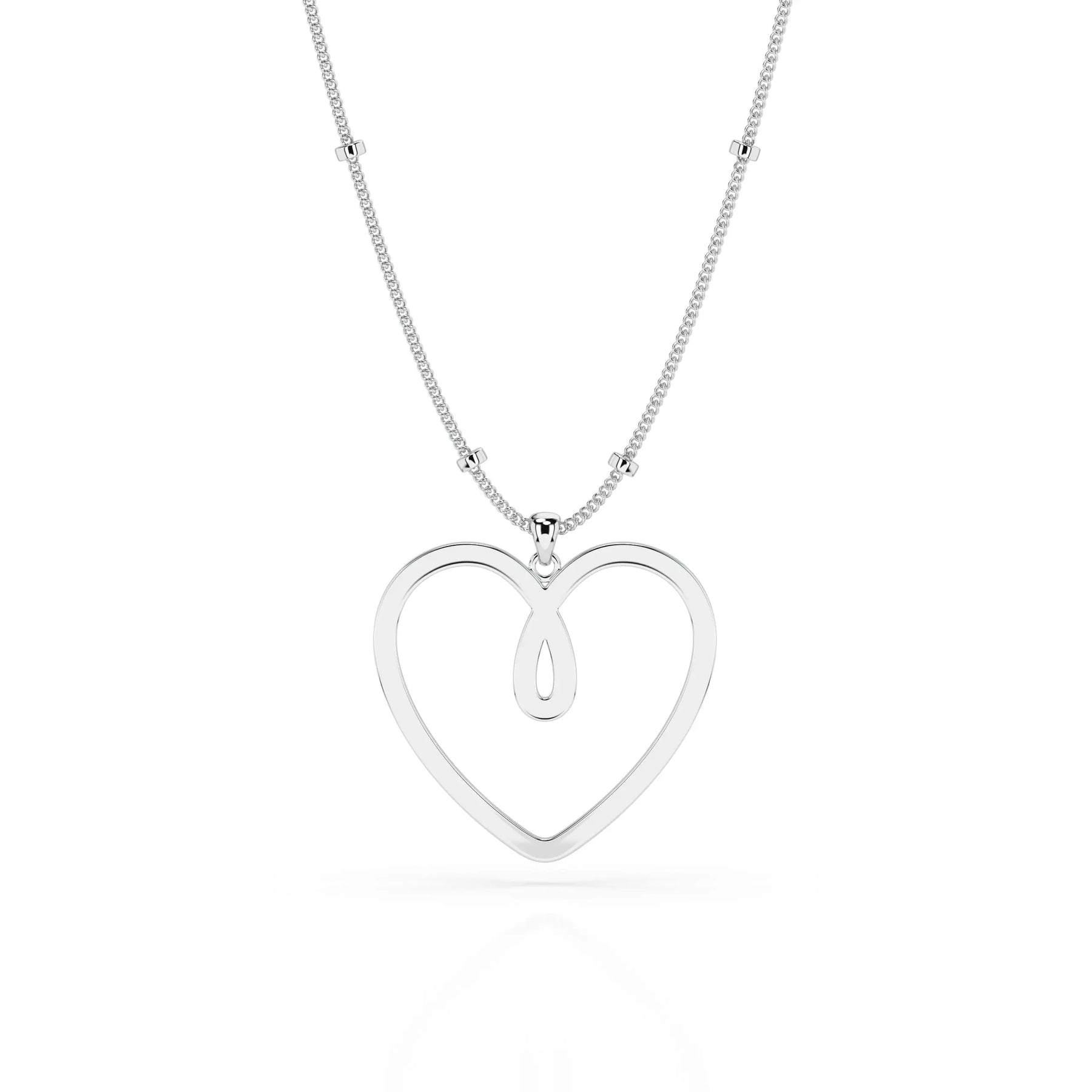 MAXI ONE HEART - Sterling Silver