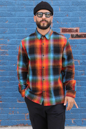 Burst Flannel Shirt Jacket