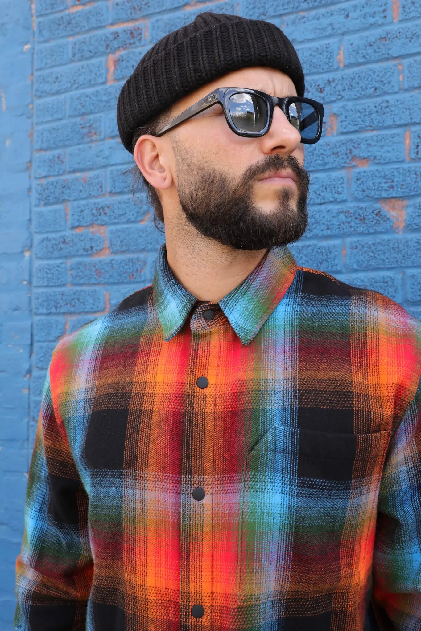 Burst Flannel Shirt Jacket
