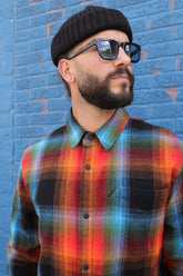 Burst Flannel Shirt Jacket