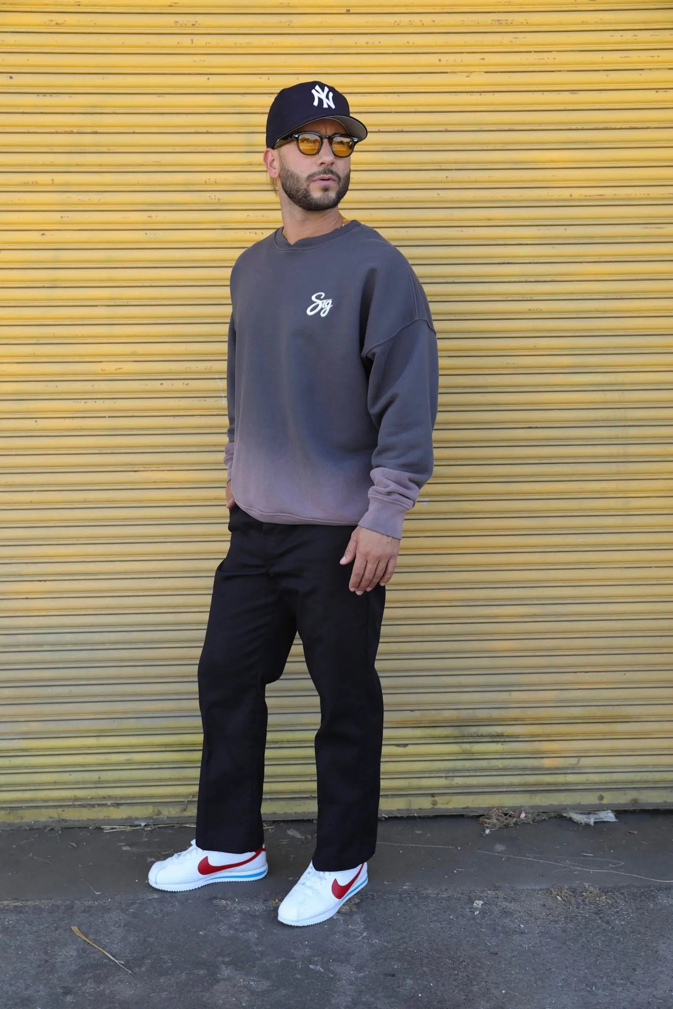 Rose Grey Vintage Fade Crewneck