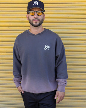 Rose Grey Vintage Fade Crewneck