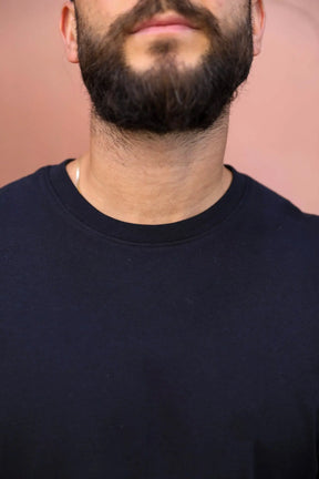 Mid-weight Slim tee Black