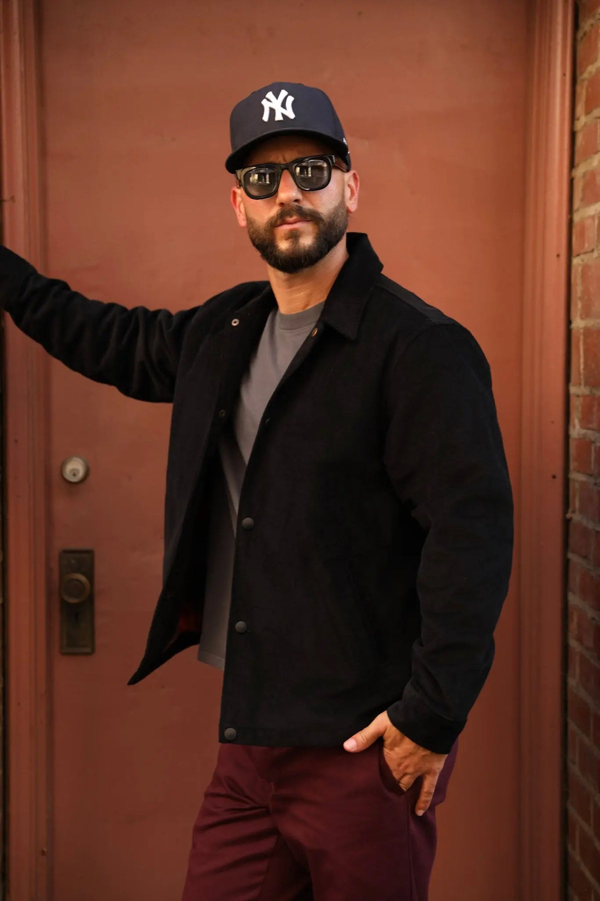 Corduroy Jacket Black with Liner