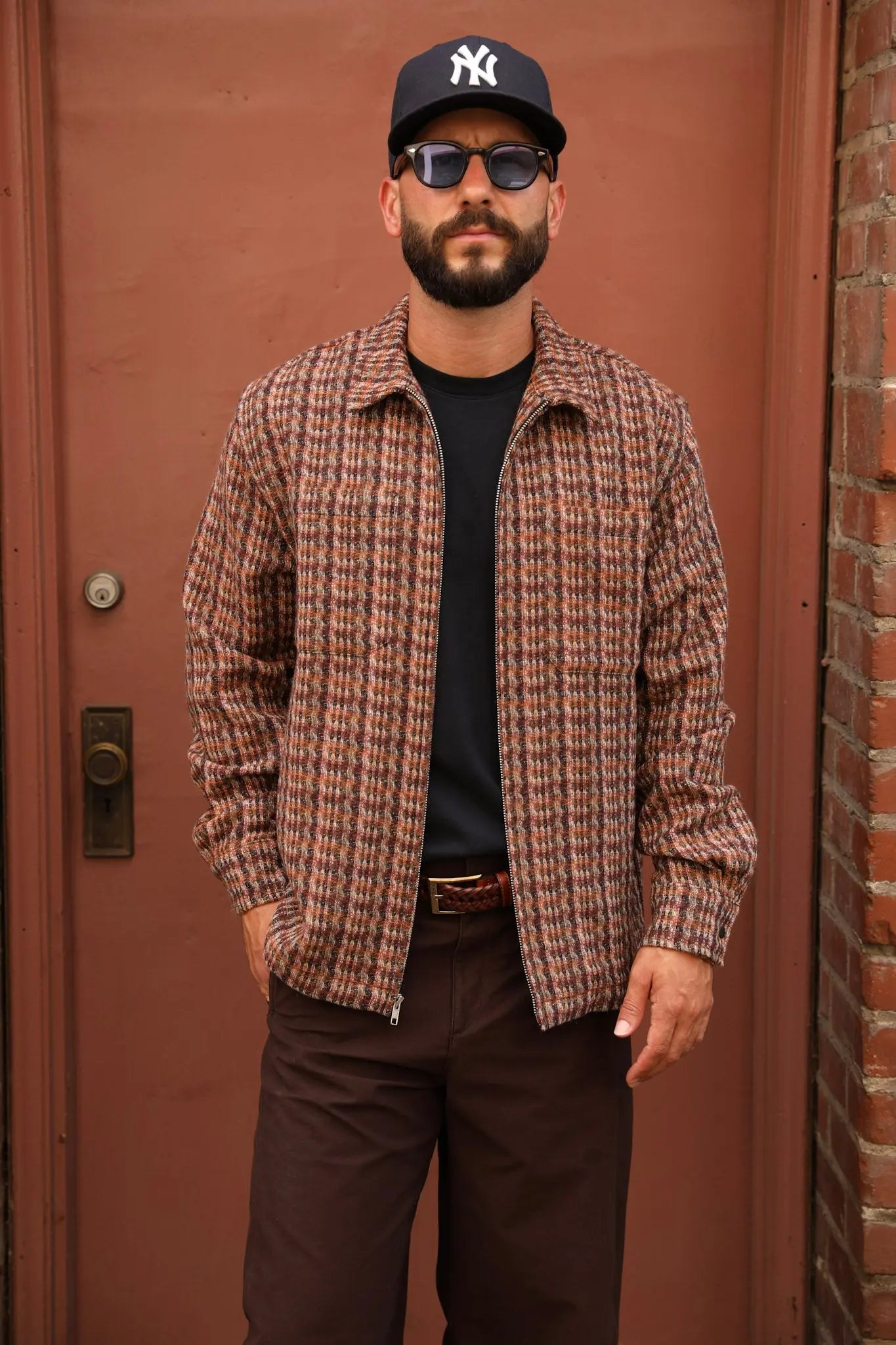 Tweed zip-up (upholstery)