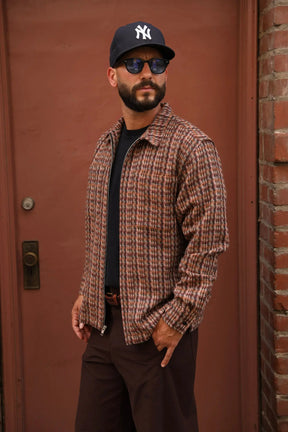 Tweed zip-up (upholstery)