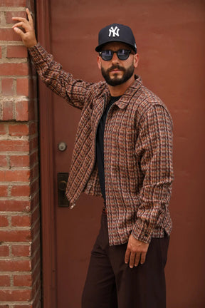 Tweed zip-up (upholstery)