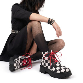 Checkmate Chunky Platform  Boots