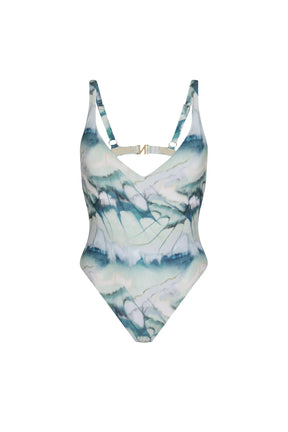 CLOUD One piece Print sage