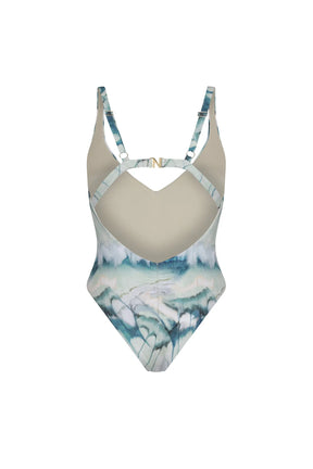 CLOUD One piece Print sage