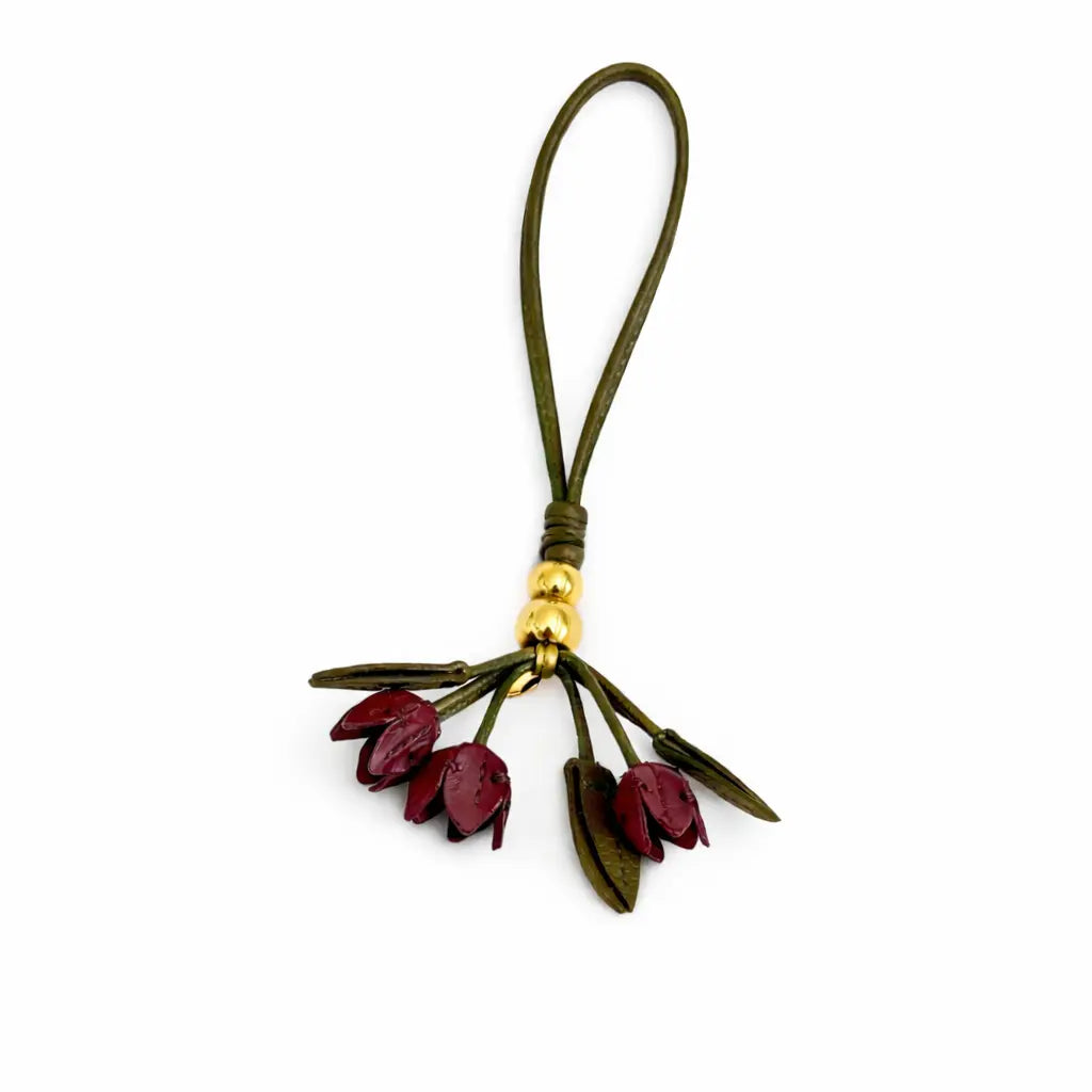 Harvest Leather Purse Charm