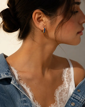 Riviera Enamel Hoops
