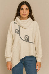 SWEATER IRREGULAR TWEED
