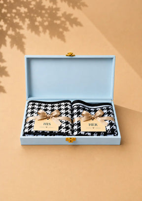 His & Her Houndstooth Luxury Gift Set
