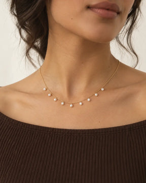 Freshwater Pearl 18" Necklace in 14K Gold