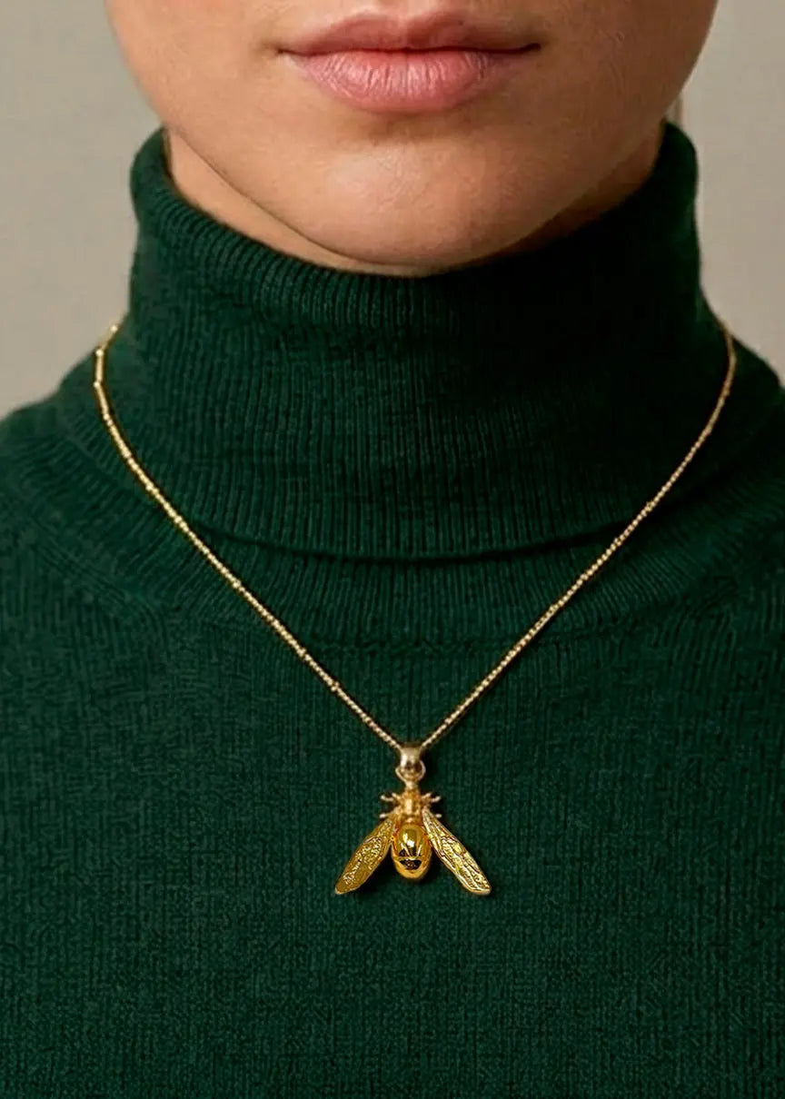 Collar Dije Hormiga Dorada