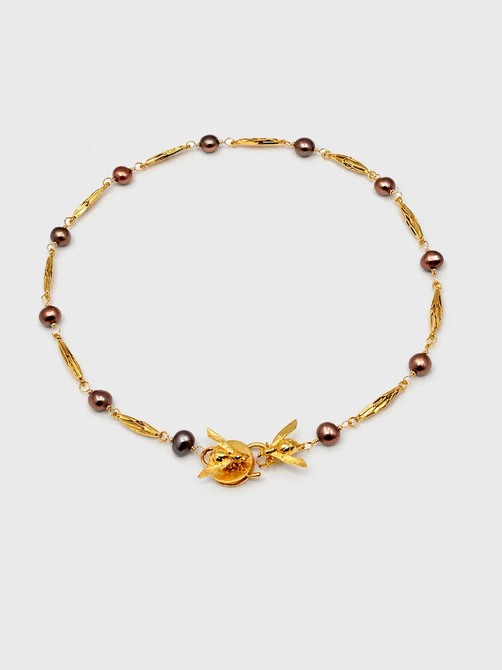 Collar Alas Y Perlas Cafe