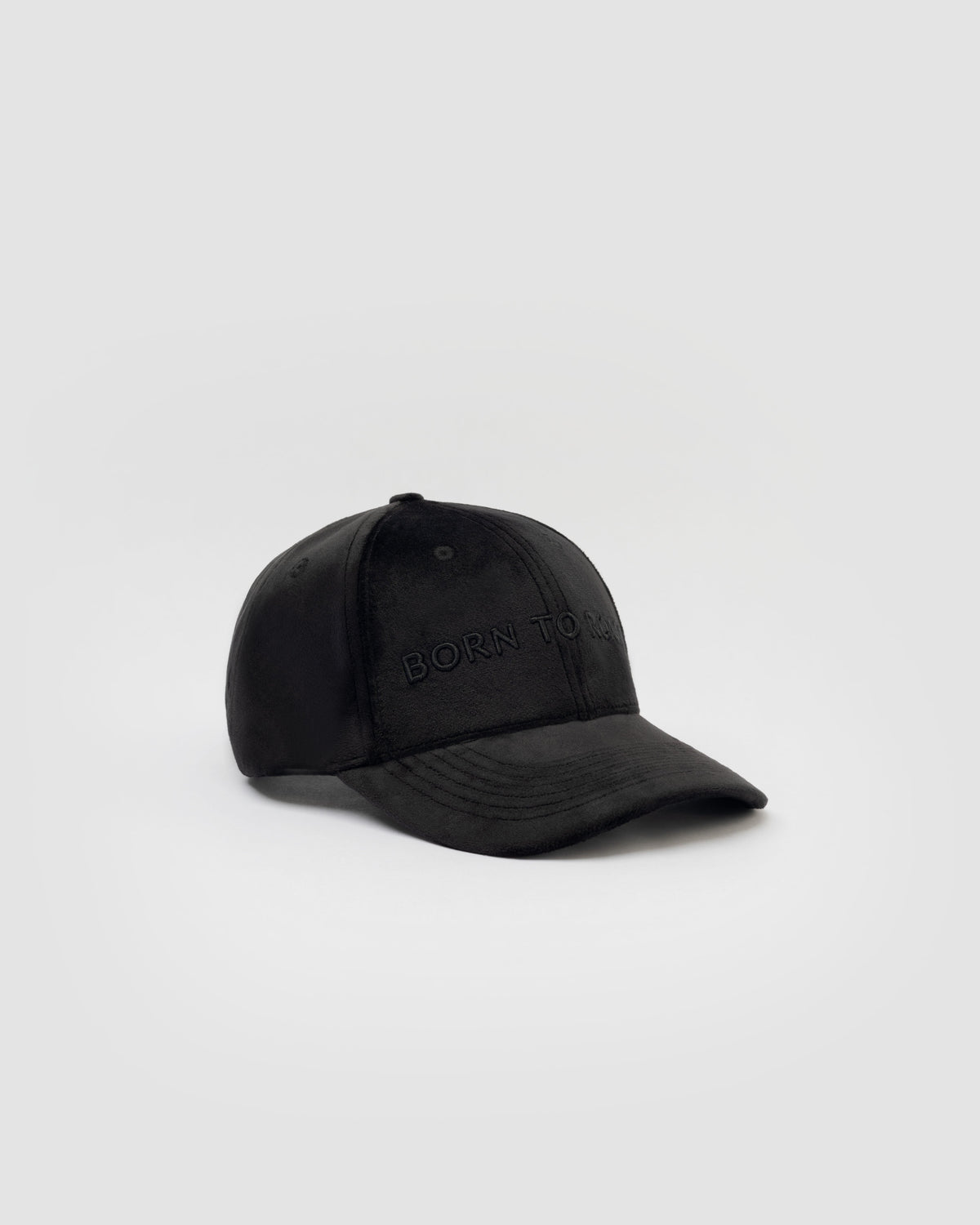 Queens Velvet Baseball Cap - Black