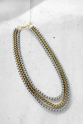 Aliza two tones necklace